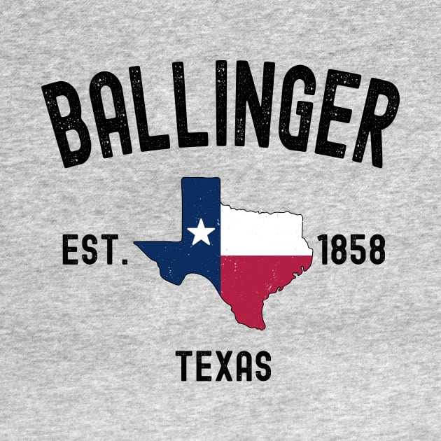 Vintage Ballinger Texas Est. 1858 Souvenir Gift | Ballinger Texas by Art master